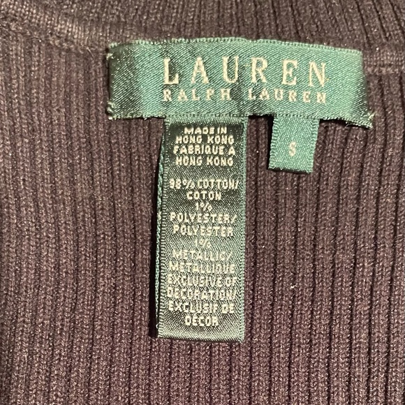 Lauren by Ralph Lauren monogram turtleneck sweater. Like New. Size S - Picture 4 of 5